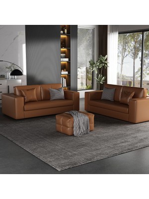 Veluxe Home & Living'den Bello Italyan Deri Modern Koltuk Hakiki Deri Modern Koltuk
