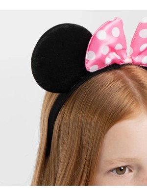 Renas Store Mey Ithalat® Pembe Fiyonklu Minnie Mouse Tacı Kulak