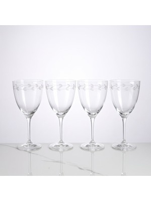 Qua Home Rythym 4lü Kristal Kırmızı Şarap Kadehi 400 cc
