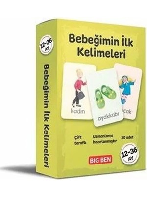 Renas Store Bebeğimin Ilk Kelimeleri Kartları 12 - 36 Ay