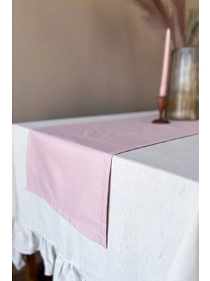 Kai Home Rosy Keten Runner Pembe