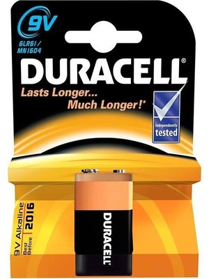 Renas Store Mey Ithalat® Duracell 9 Volt Alkalin Pil
