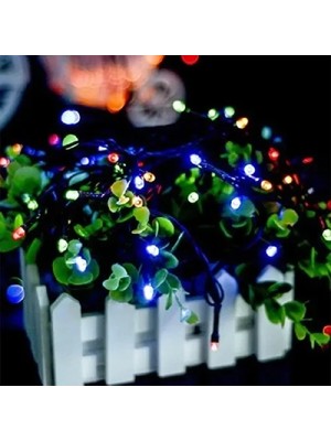 Renas Store Mey Ithalat® 10M 100 LED Damla Uçlu Rgb Işık Siyah Kablo