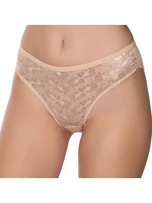 Gümüş 6025 12'li Kadın Likralı Tül Dantel Bikini