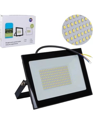 Renas Store Powermaster PM-22572 100 Watt - 220 Volt 6500K IP66 150* Işık Açısı Siyah Slim Kasa Beyaz LED Projektör