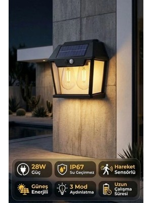 Renas Store Mey Ithalat® Çitftli Solar LED Aydınlatma Lambası