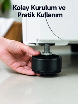 Renas Store 4 Adet Titreşim Önleyici Çamaşır Makinesi Ayak Pedi