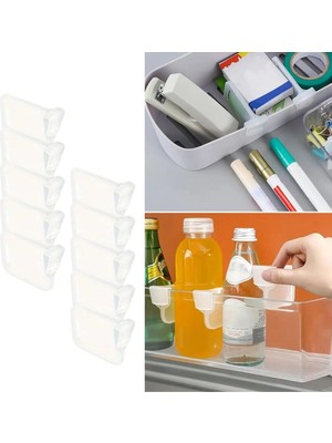 Renas Store 10&amp;apos;luşeffaf Buzdolabı Yan Kapı Düzenleyici Buzdolabı Dolap Içi Bölümleyici Aparatlar (5047)