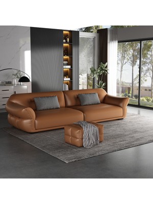 Veluxe Home & Living'den Flux Italyan Deri Modern Koltuk Hakiki Deri Modern Koltuk