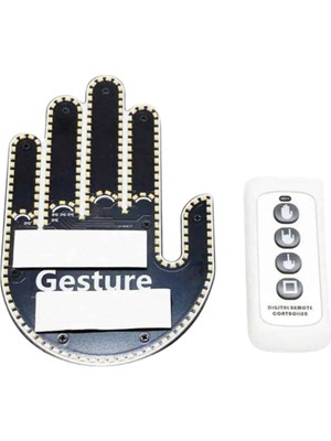 Renas Store Parmak LED Amber Renkli Işık