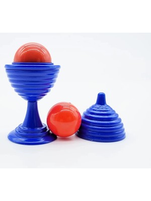 Renas Store Mey Ithalat® Mavi Renk Sihirli Kupa Top Kaybetme Oyunu 7 cm