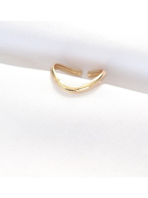 Renas Store Yassı Gold Renk Ayarlanabilir Yüzük