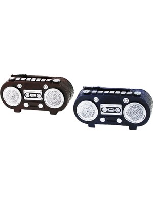 Renas Store Radyo Vintage Dekoratif Biblo - Renkli 5.5X11CM Reçine (5047)
