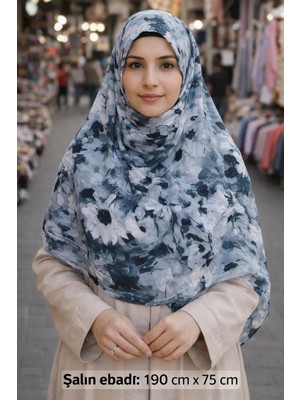 Sal Çiçek Desenli Mavi Siyahlı 1 Adet Kaliteli Kullanışlı Güzel Dayanıklı Şık ( Ebadı : 190 cm x 75 cm )