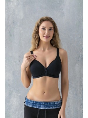 MTM My The Mall Giyim Çıtçıtlı Toparlayıcı Minimizer Sütyen Siyah