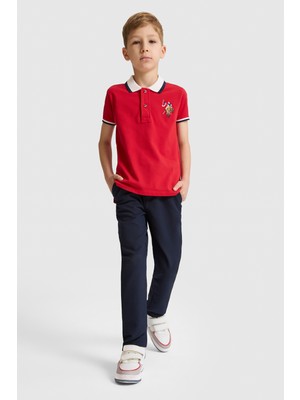 U.s. Polo Assn. Erkek Çocuk Açık Lacivert Pantolon (Kanvas-Chino) 50322475-VR059