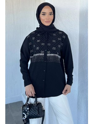 Julude Ön Taşlı Tesettür Gömlek P-00022284