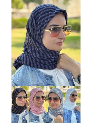 ALDAIYR 5jakarlı Pamuk Caz Eşarp 120X120 Pamuk