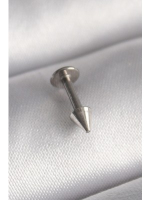 Belirtilmemiş 316L Çelik Gümüş Renk Çivi Model Piercing