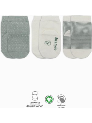 Renas Store Nessiworld Puanlı Kaymaz Penye Soket Çorap 3'lü BS10108 Nil (Adet Fiyatıdır)