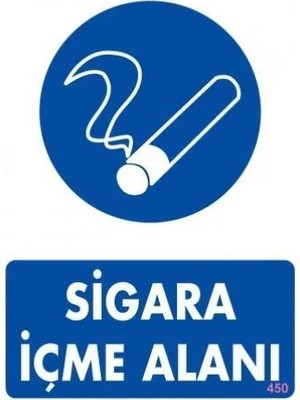 Renas Store Sigara Içme Alanı Uyarı Levhassı 25X35 Kod: 450