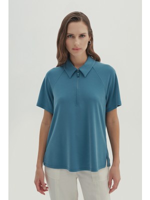 NaraMaxx Polo Yaka Örme Bluz