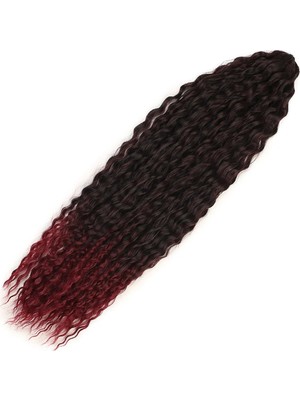 Renas Store Brazilian Afro Daası  / Siyah / Kızıl Ombreli