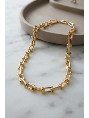 Belirtilmemiş Gold Renk Pirinç Tifani Model Kadın Kolye