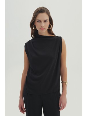 NaraMaxx Drape Detaylı Asimetrik Bluz