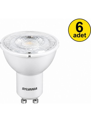 Sylvania 7W GU10 Duy 6500K Beyaz Işık Refled ES50 6 Adet