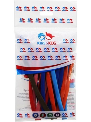 sbodurhome 10'lu Sosis Balon - Renkli - Paketli