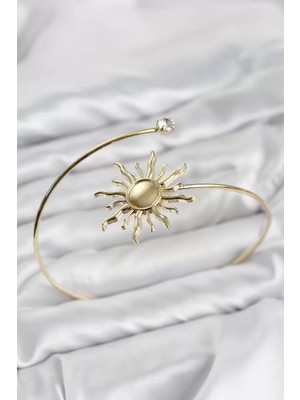 Renas Store Pazu Bileklik Gold Renk Pirinç Güneş Model TJ-BB8568