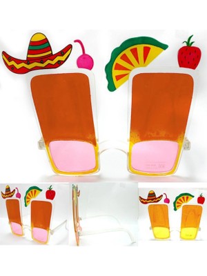 Renas Store Sombrero Hawaii Fiesta Meyve Figürlü Yaza Merhaba Gözlük