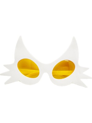 Renas Store Beyaz Renk Bıyık Tasarımlı Kedi Parti Gözlüğü 19X11 cm