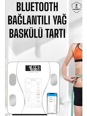 Valor Akıllı Tartı Dijital Baskül Yağ Su Kas Vücut Kitle Kilo Ölçer Tartı