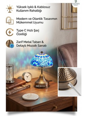 Zemaris Hediyelik Şarjlı Mantar Masa
