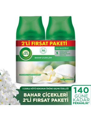 Air Wick Oda Kokusu Freshmatic Yedek Sprey Bahar Çiçekleri, 2’li Fırsat Paketi