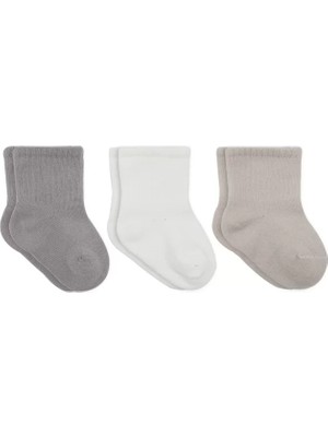 Renas Store Üreticiniz Elephant Boy 3'lü Penye Soket Çorap 10135 Gri