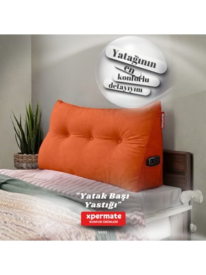 Xpermate Yatak Başı Yastığı Sırt ve Bel Destek Yastığı 90 cm Yaslanma ve Dinlenme Yastığı