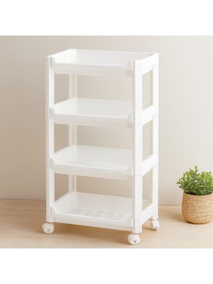 Renas Store 4 Katlı Tekerlekli Sepet Organizer 355X220X670 mm