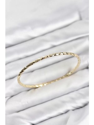 Renas Store cm Gold Renk Lazer Kesim 65 mm Bilezik TJ-BB8619