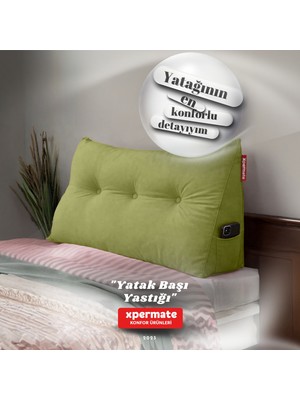 Xpermate Yatak Başı Yastığı Sırt ve Bel Destek Yastığı 90 cm Yaslanma ve Dinlenme Yastığı