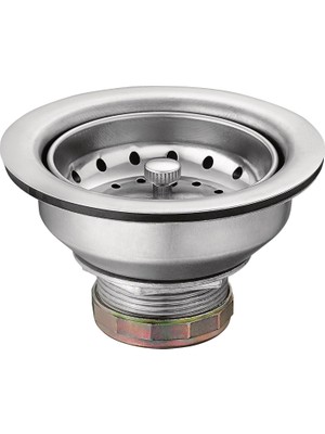 Moen 22036 Collection Mutfak Lavabosu, 3 – 1/2 Inç, Paslanmaz Çelik, Gider Garnitürlü Sepet Süzgeç,