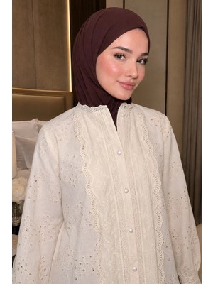 Julude Ön Düğmeli Fistolu Tesettür Gömlek Tunik P-00021944