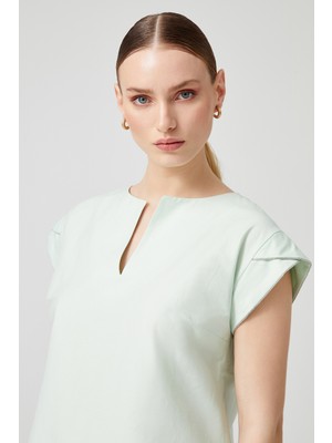 NaraMaxx Kol Detaylı Poplin Bluz
