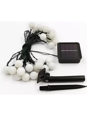 Renas Store Solar 5m 28 LED Top Gün Işığı Siyah Kablolu