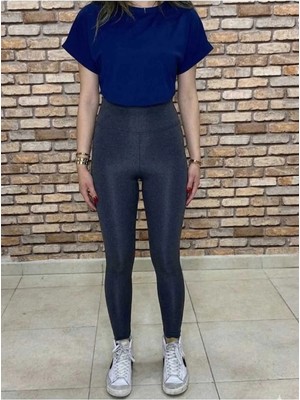 Exit Collection Dalgıç Kumaş Yüksek Bel Dar Paça Spor Tayt