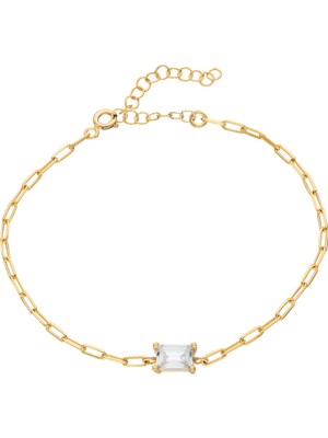Eva Pırlanta Zincir Baget Bileklik 717022 Gold