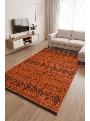 Anaska Home Şönil Halı Salon Halısı Mutfak Halısı Şönil Kilim Leke Tutmaz Halı Makinede Yıkanabilir Kaymaz Taban