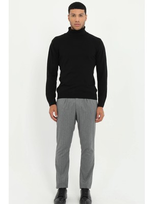 Dufy Erkek Slim Fit Gri Pantolon